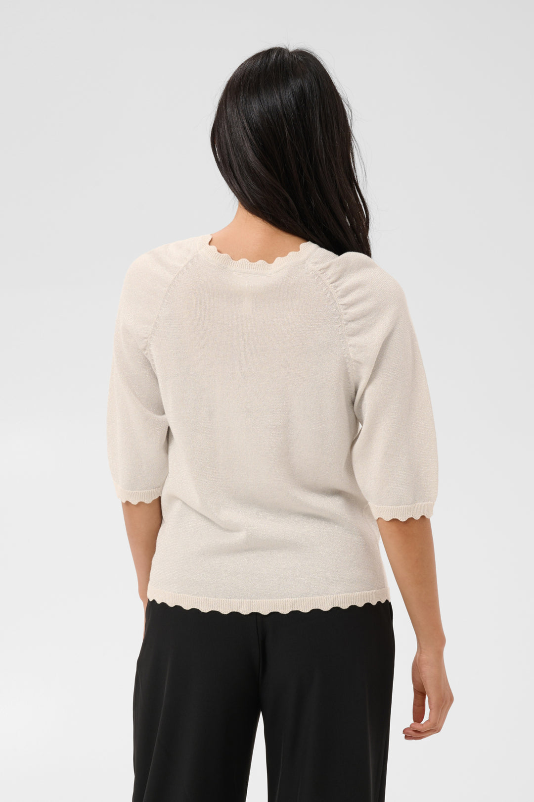 Dot Pullover - Whitecap Gray with Lurex
