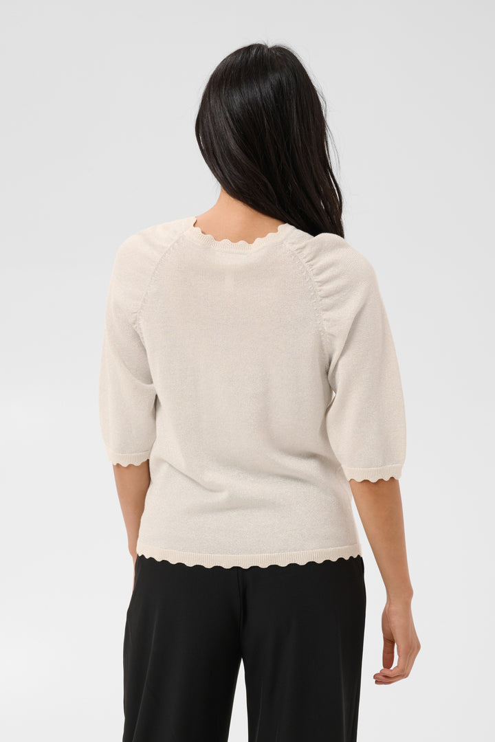 Dot Pullover - Whitecap Gray with Lurex