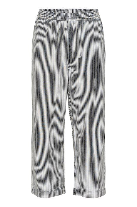 KAnaya Striped Culotte Pants - Midnight/White Stripe
