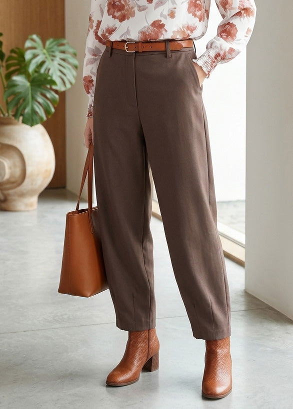 Beverly Barrel Pant - Espresso