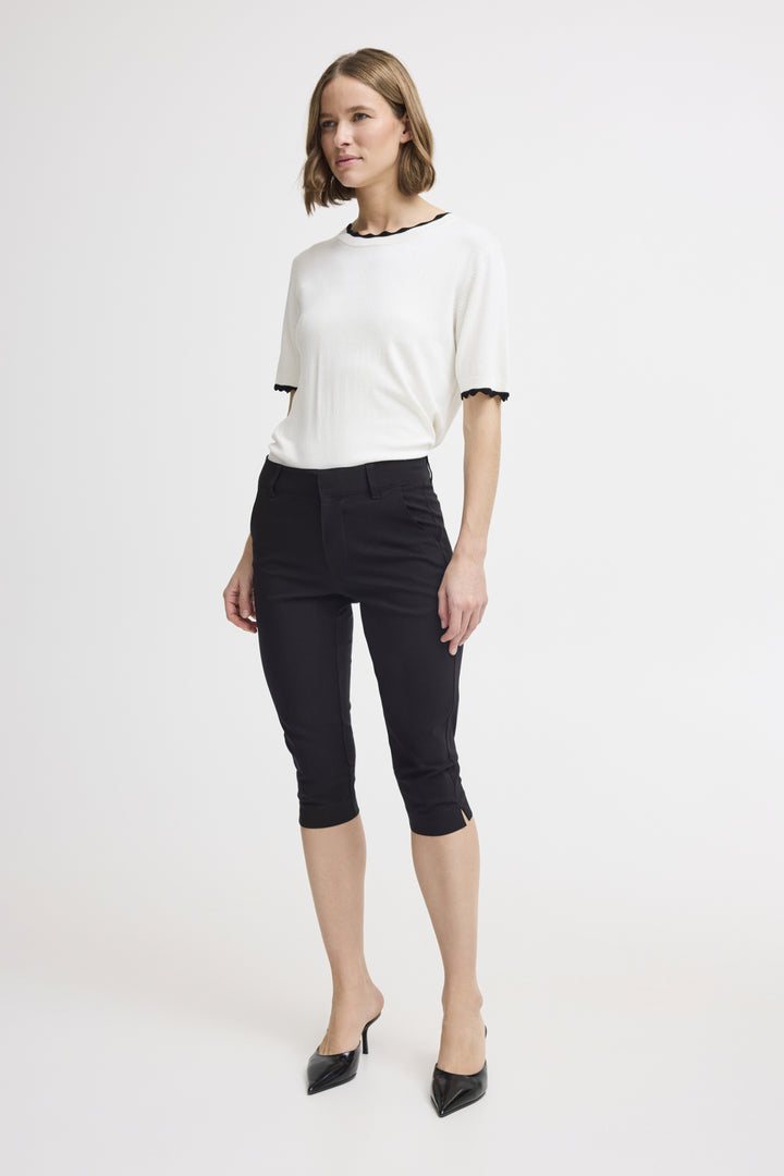 BYDIXI CAPRI PANTS - Black
