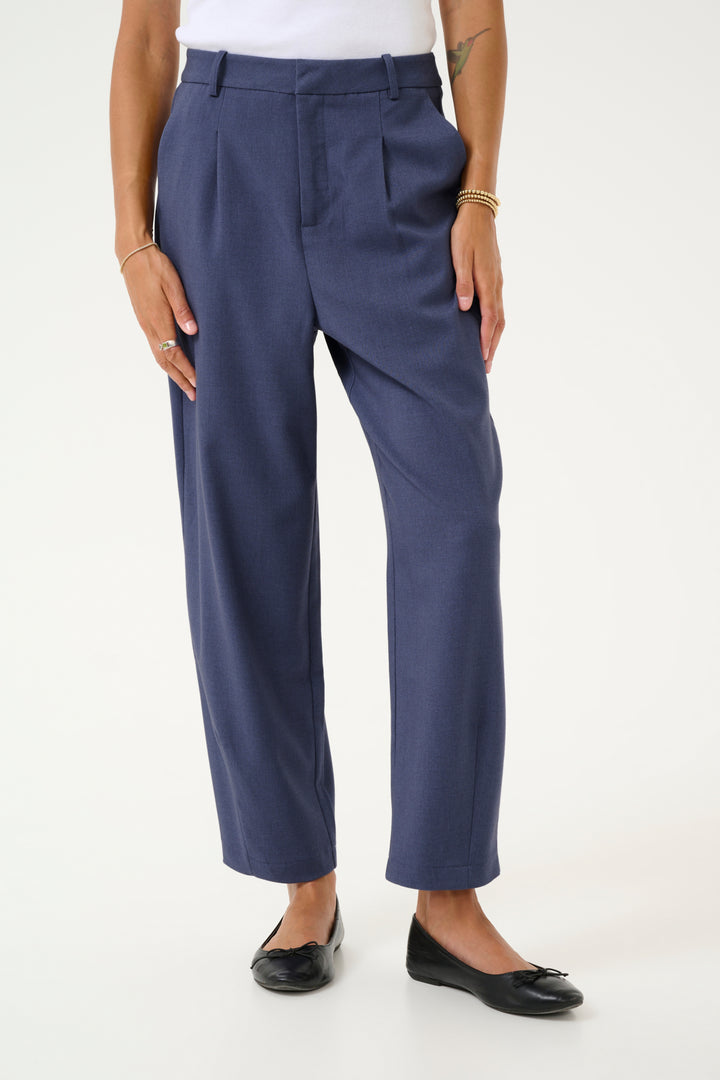 KAmerle 7/8 Pants Suiting - Blue Indigo Melange