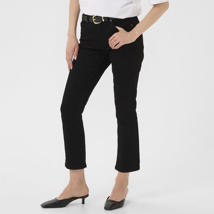 KAriver Cropped Jeans - Black deep