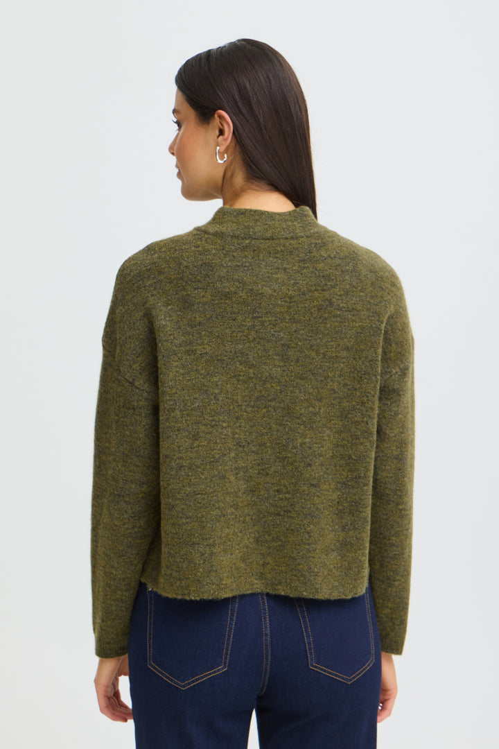 FRSANNY Cardigan - Fir Green Melange