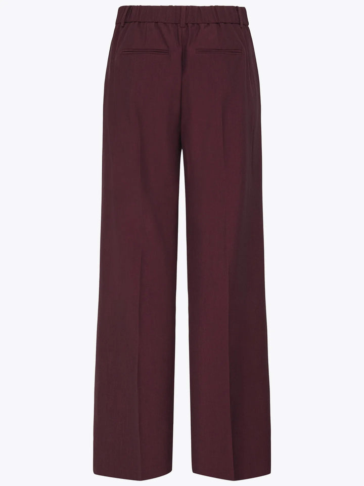 BYDANTA WIDE LEG PANT 2 CROP - Fig Melange