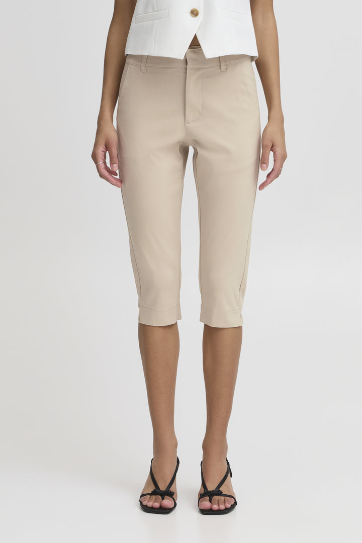 BYDIXI CAPRI PANTS - Humus