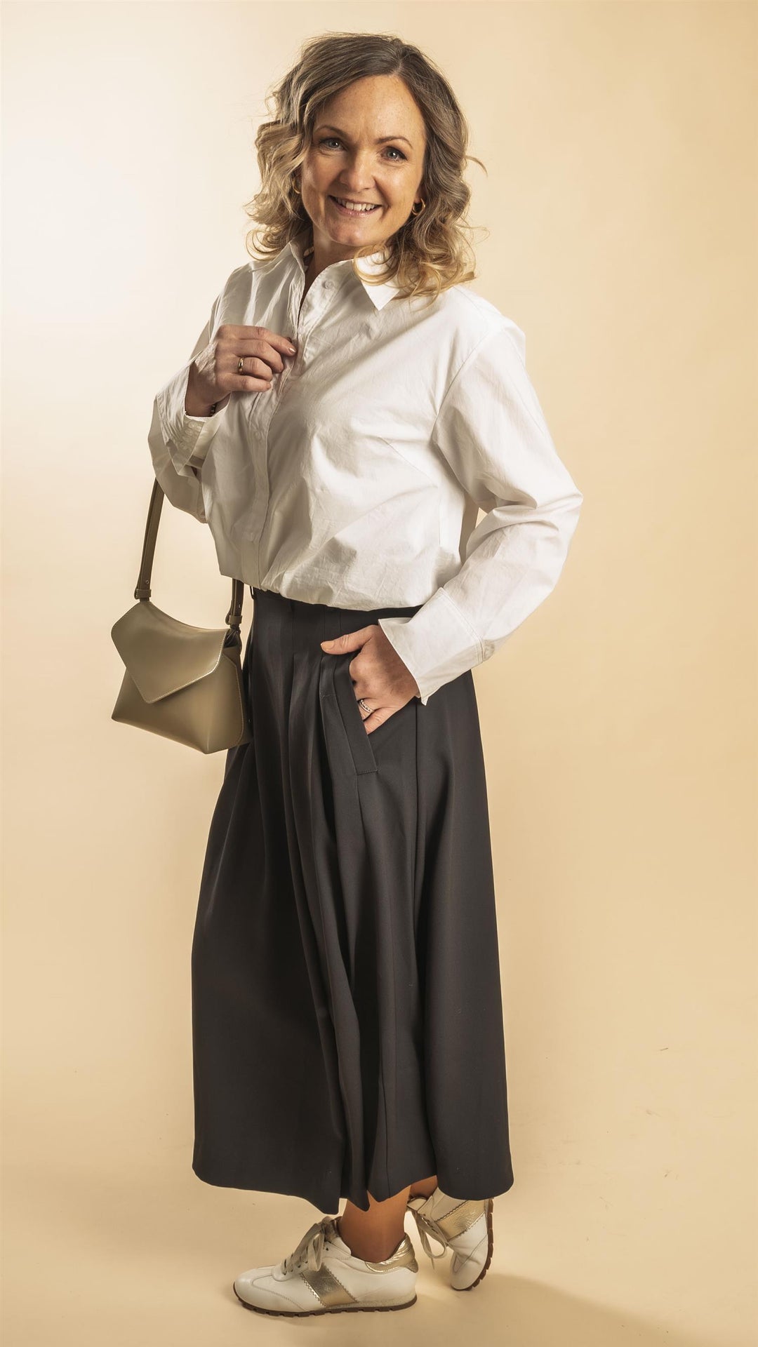 Anya Pleat Skirt - Black