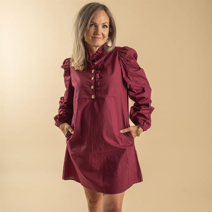 Vanda Dress - Bordeaux