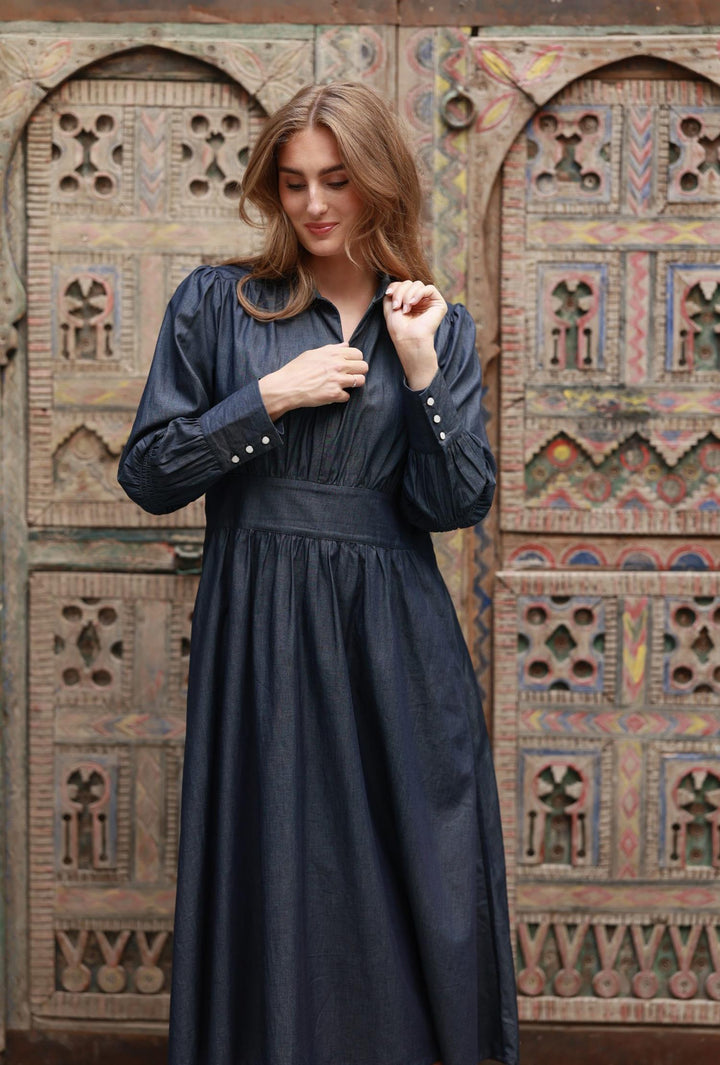 Peggy Sue Dress - Dark Denim
