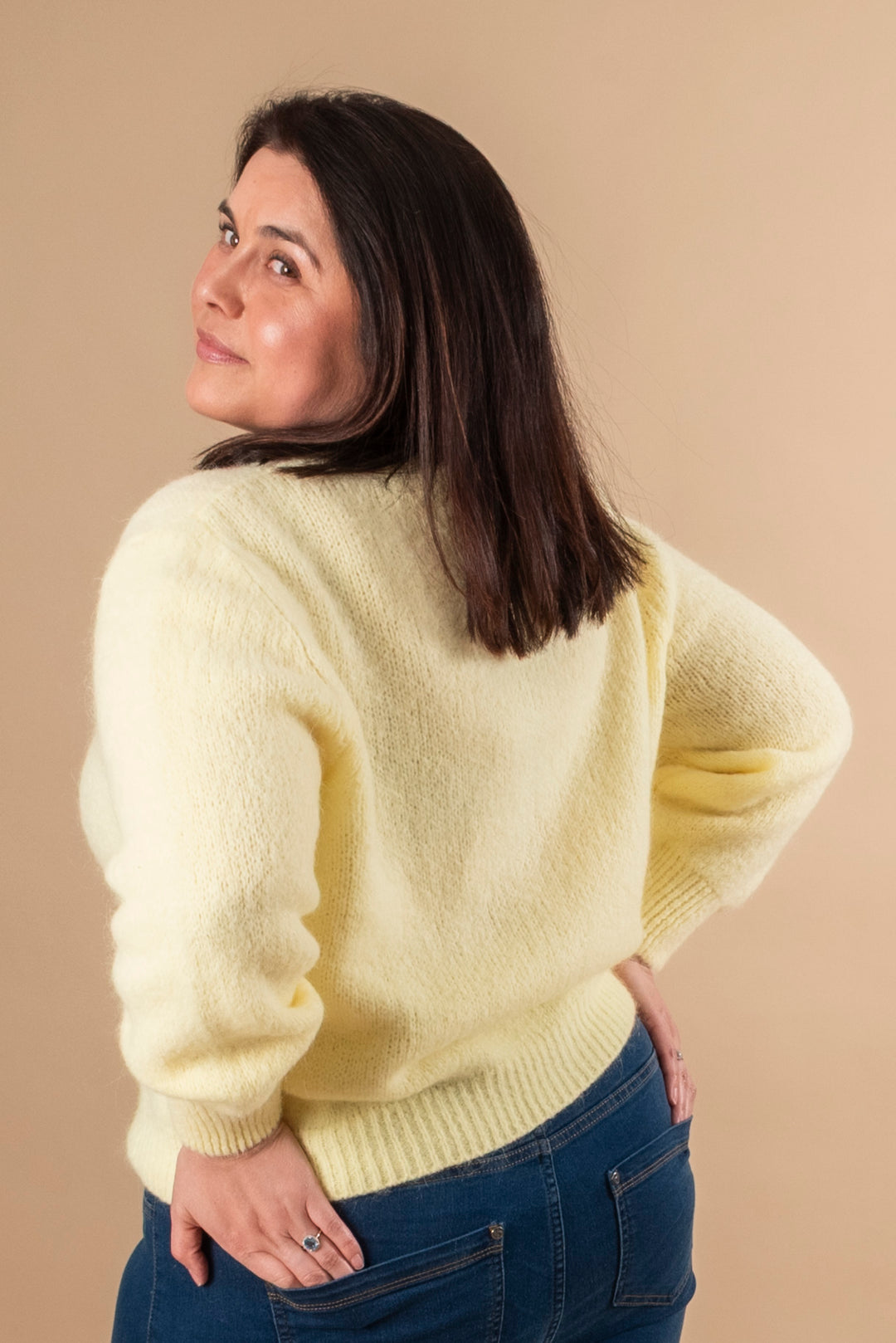 GULVIG KNIT CARDIGAN - Popcorn