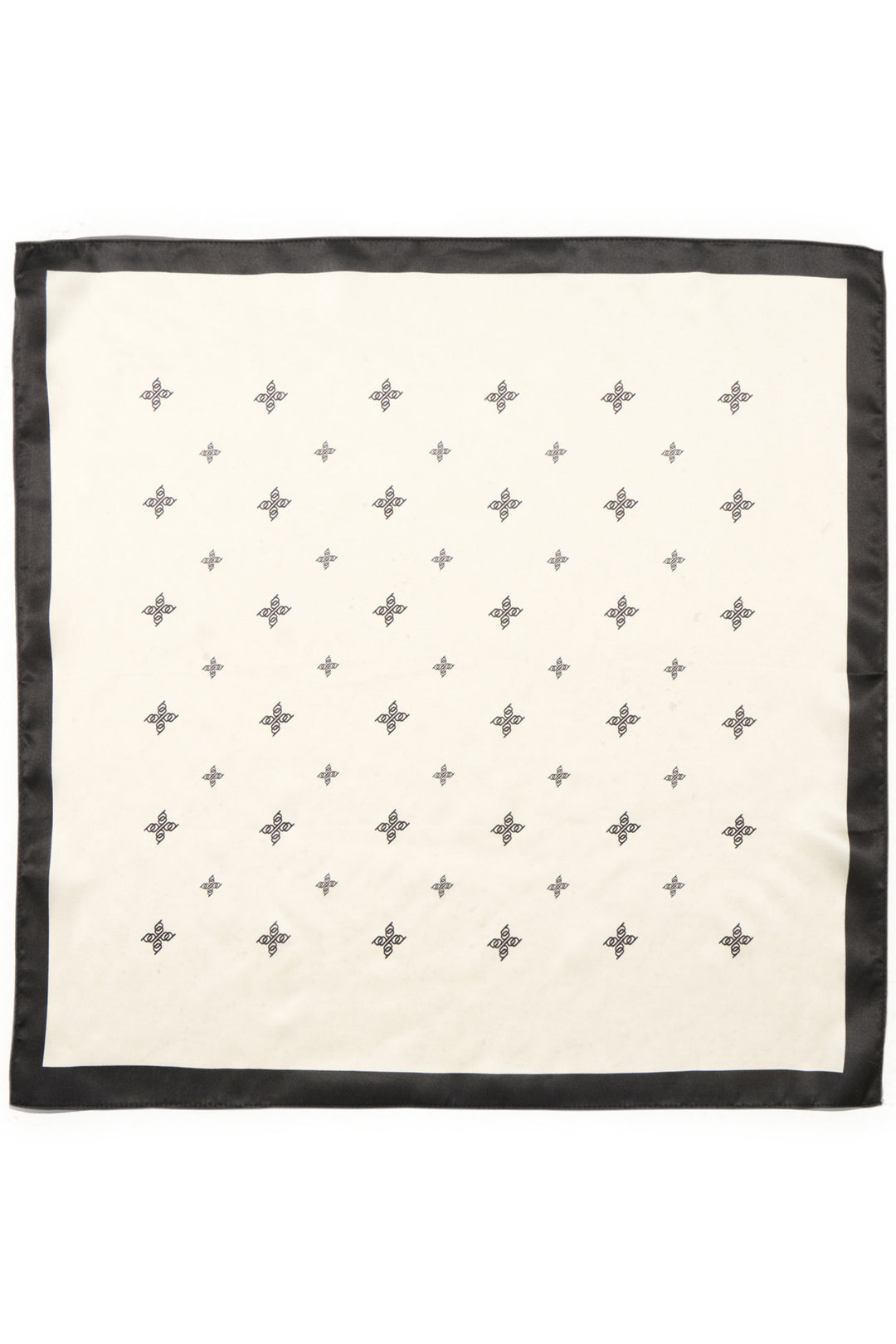 BYWIOLETTA LOGO SCARF -BIRCH/BLACK LOGO - BIRCH/BLACK LOGO