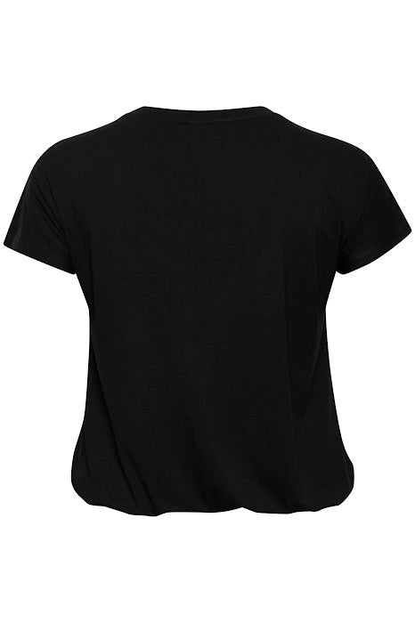 KCjena V-neck T-Shirt - Black Deep