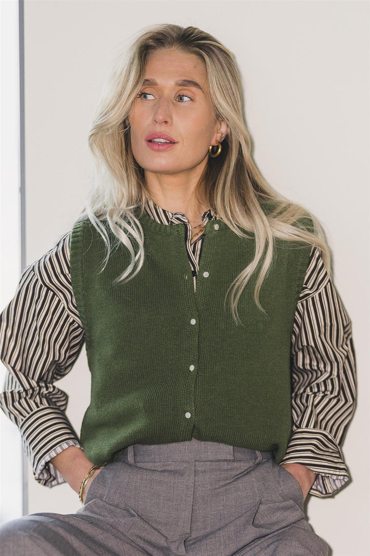 Ina Emma Vest - Chive