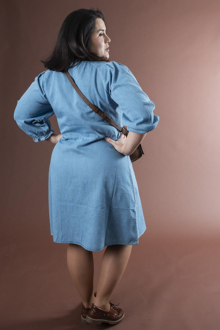 PZMALIA Denim Dress - Light Blue Denim