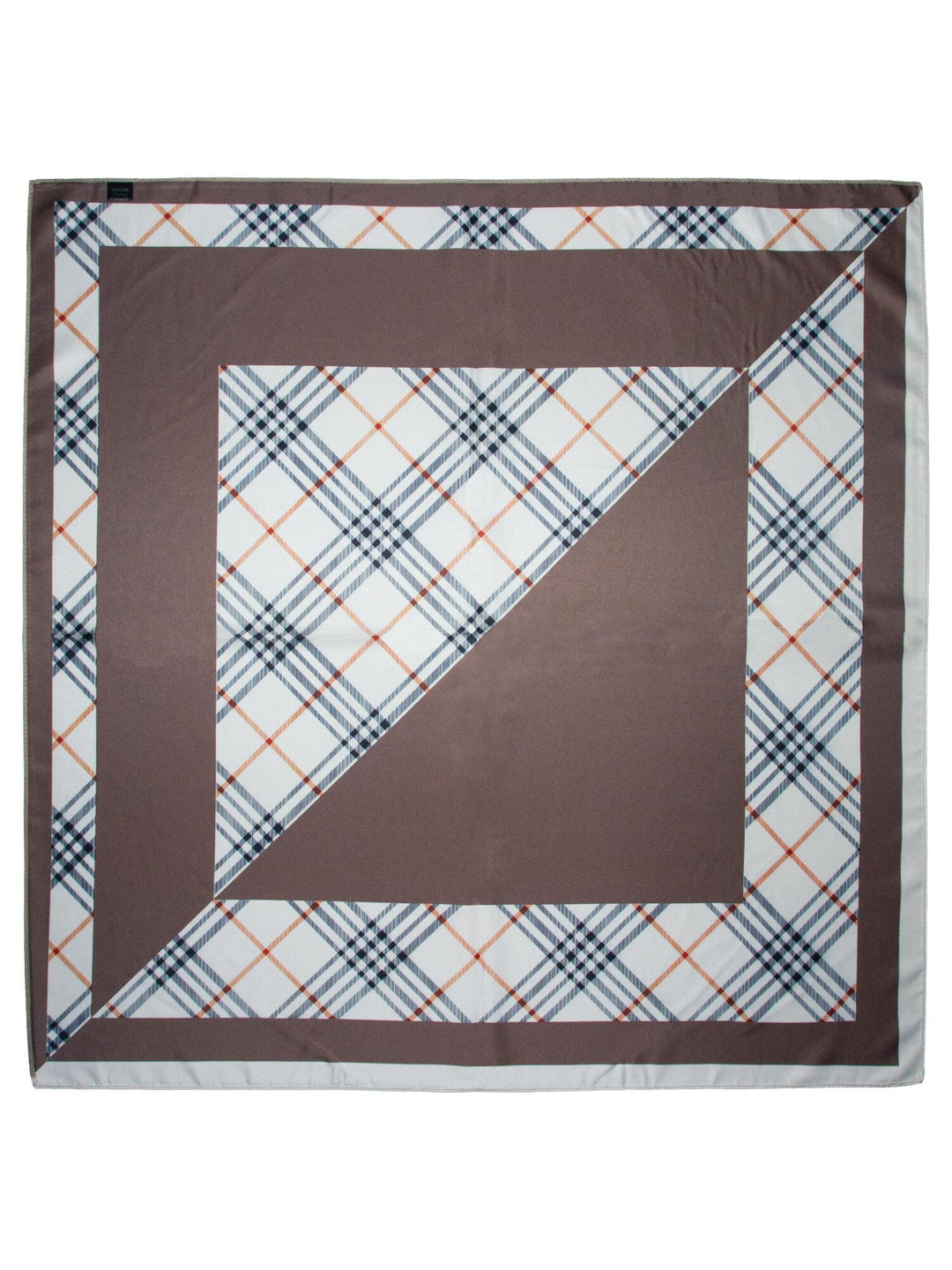 Skjerf Dobbeltside Rutet - Beige