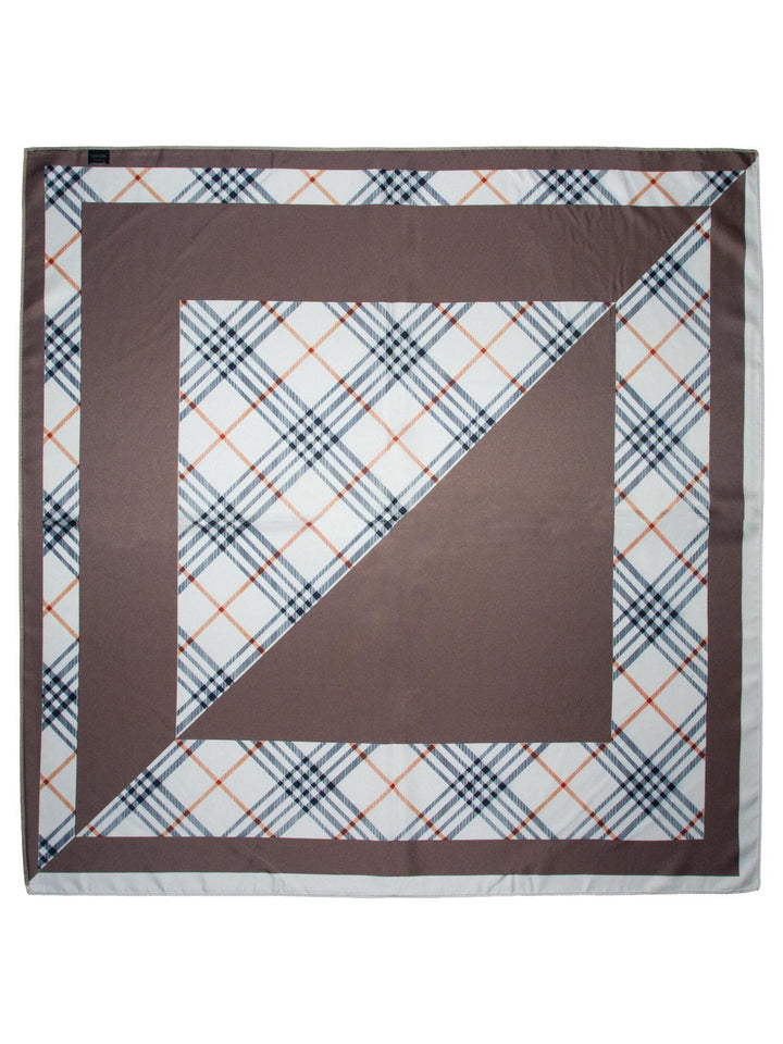 Skjerf Dobbeltside Rutet - Beige