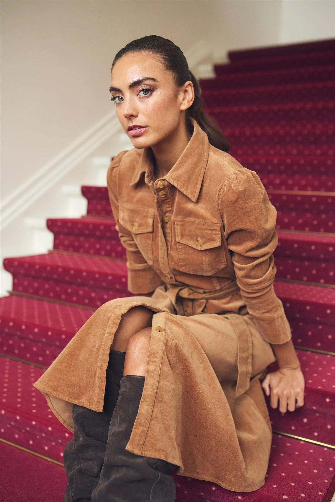 FiaGo Dress - Caramel