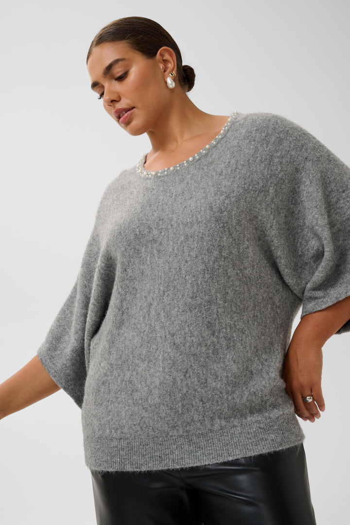 KCbettie Wing Pullover - Grey melange