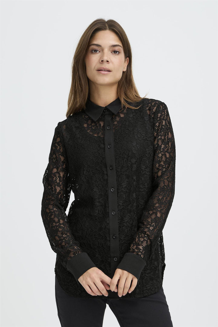 PZJASMINE SHIRT - Black Beauty