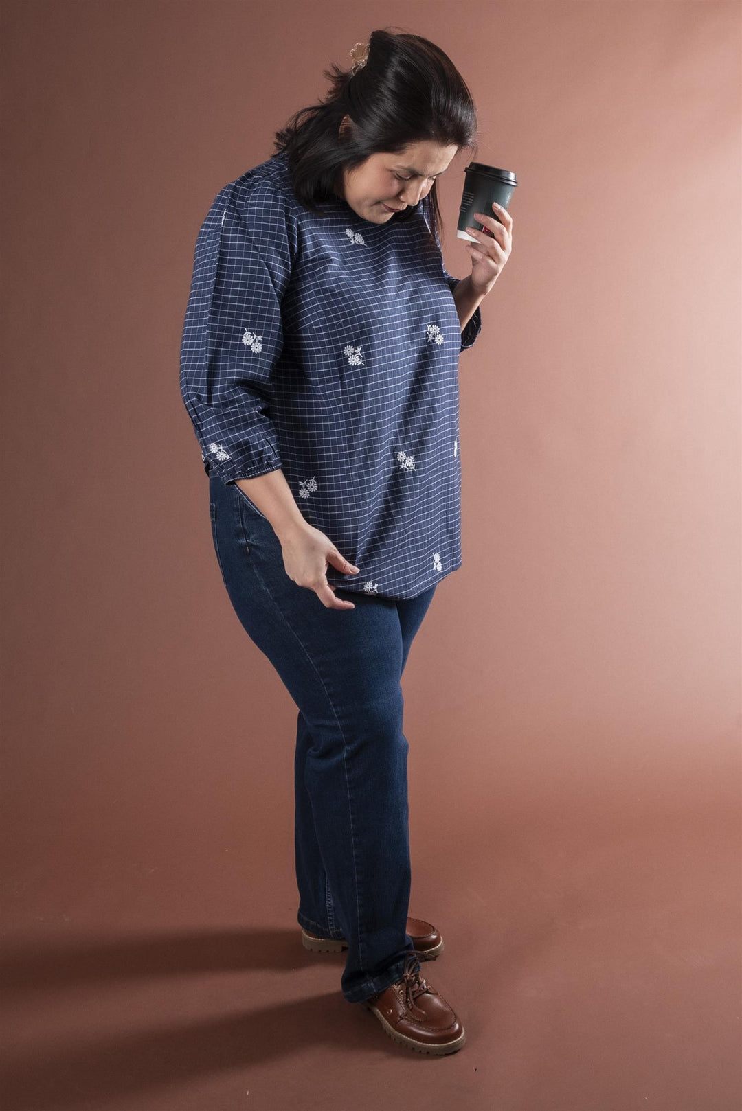 KAmaris Reg Fit Jeans - Dark blue denim