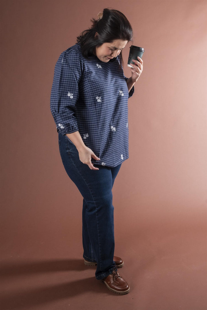 KAmaris Reg Fit Jeans - Dark blue denim