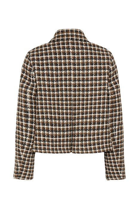 CARSONNE JACKET - BLACK/ BROWN