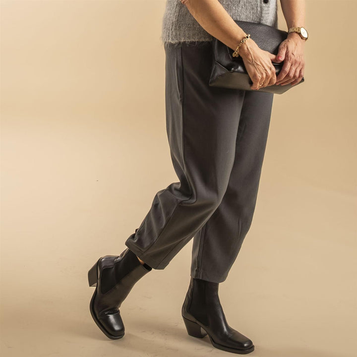 KAmerle 7/8 Pants Suiting - Black Oyster