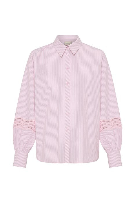 FRYARA Shirt 2 - SILVER PINK STRIPE