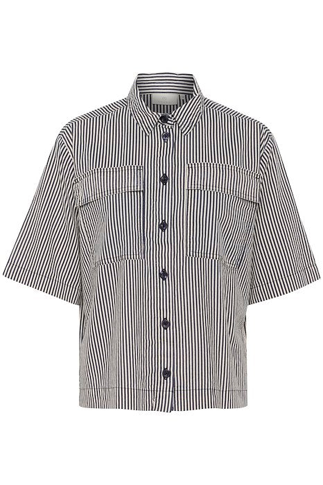 KAnaya Striped Shirt - Midnight/White Stripe
