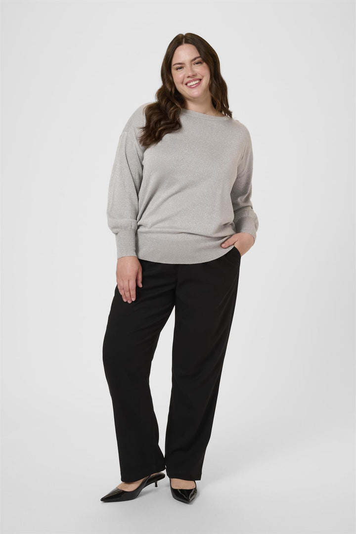 KCregitta Knit Pullover - Grey silver metallic