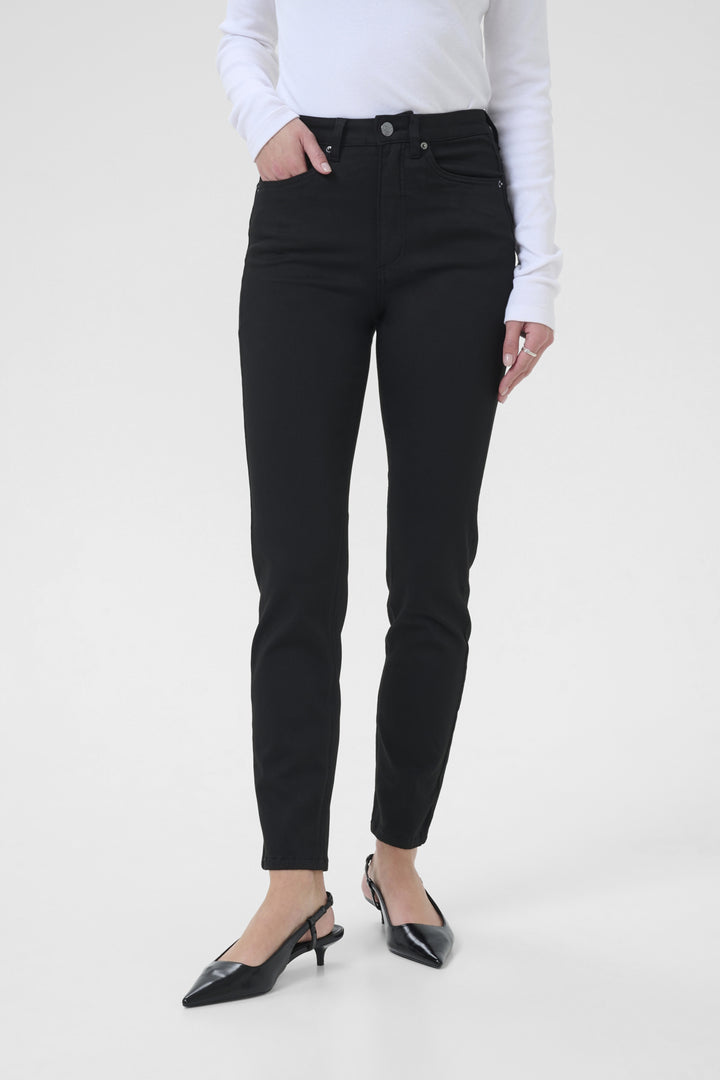 KAwillow HighWaist Slim Fit Jeans - Black deep