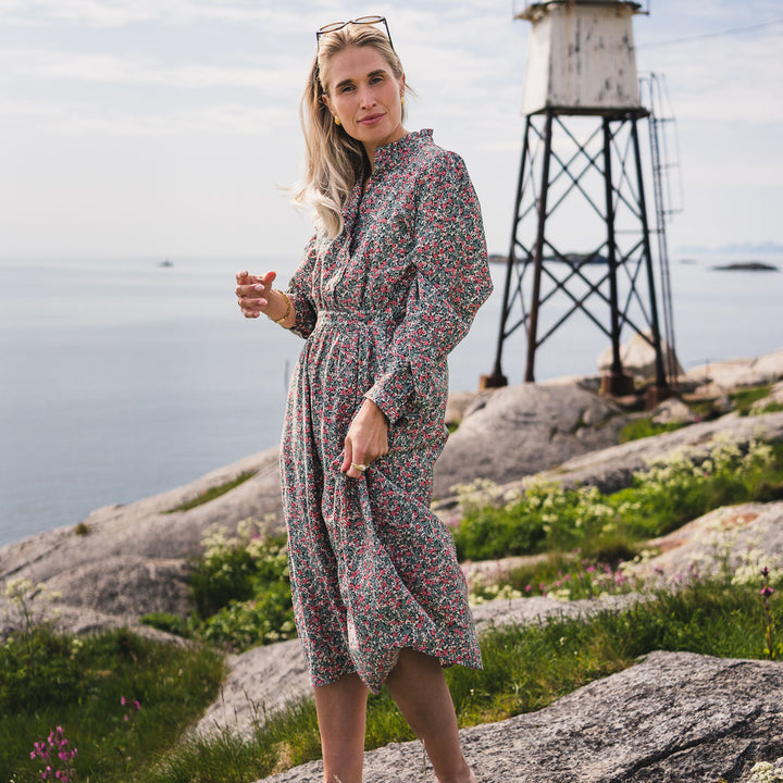 Gry Astrid Shirt Dress  - Chinios Green Flower