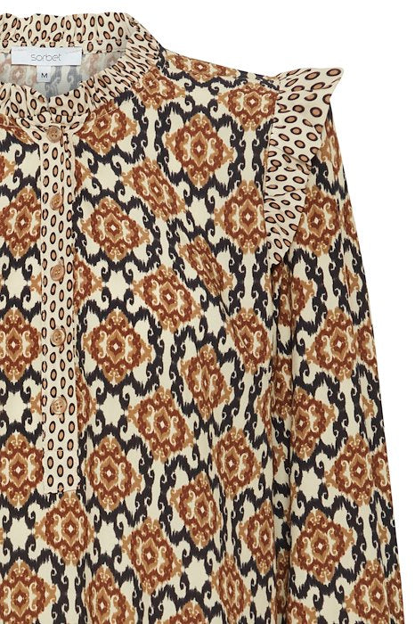 ALORA BLOUSE - Pumice Stone