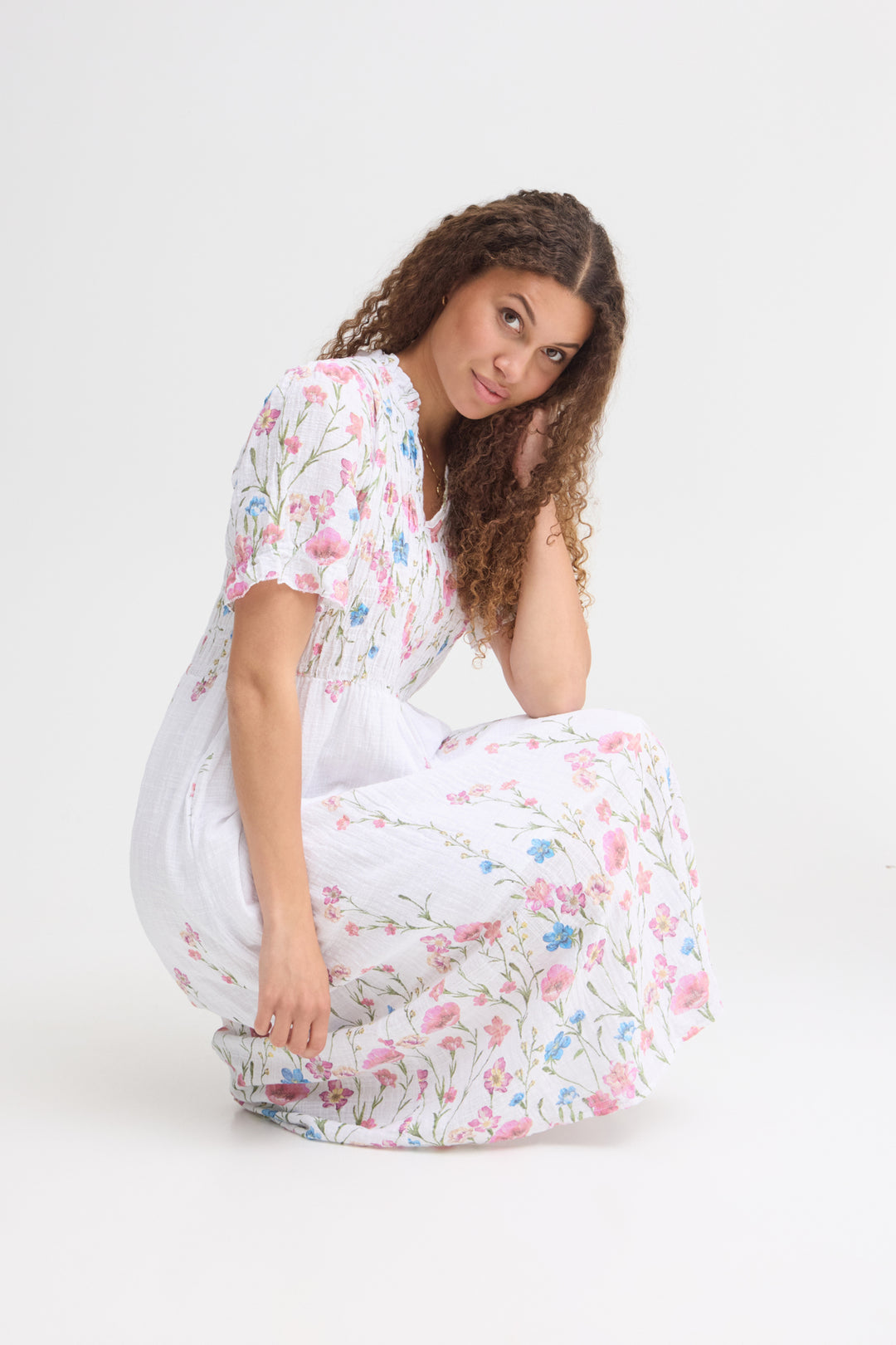 ALEXA Flower Dress  - Snow White