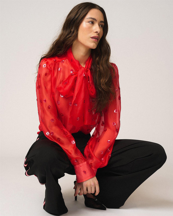 EchoGO Blouse - True Red