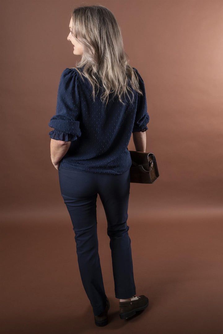 BYDIXI STRAIGHT PANTS - Copenhagen Night