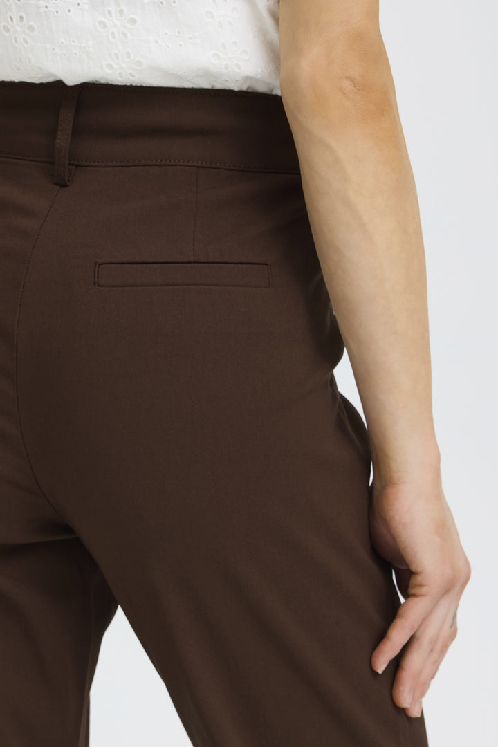BYDIXI STRAIGHT PANTS - Chicory Coffee