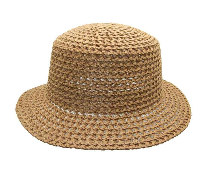 Hatt "Summer" flat topp myk - Kamel