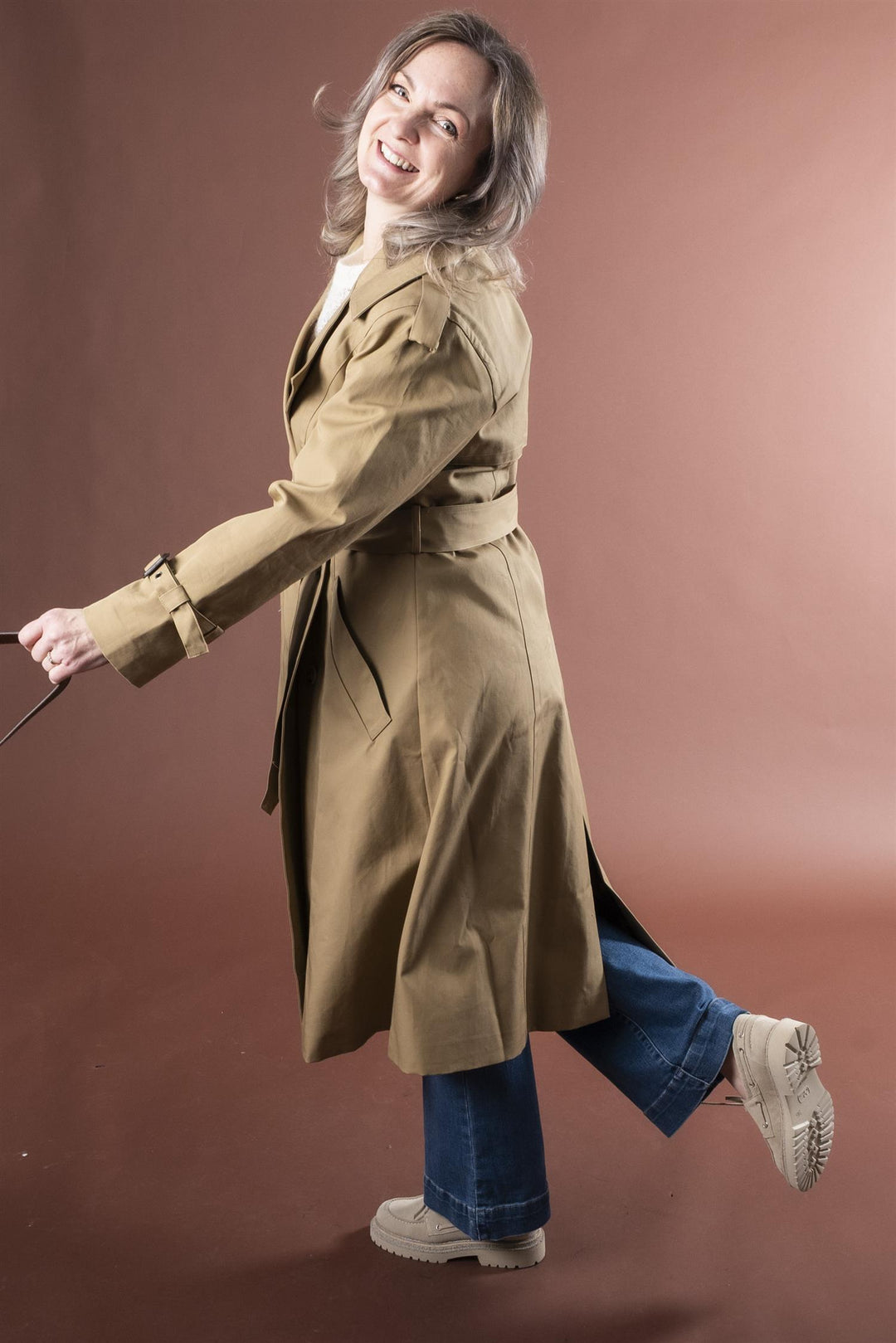Audrey Trench Coat - Khaki