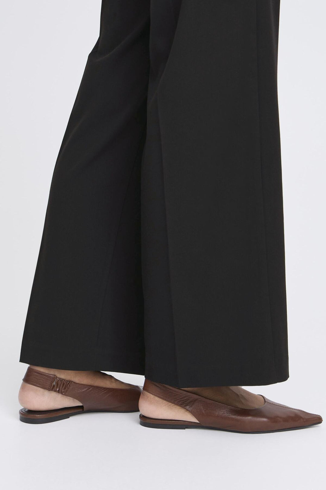 BYDANTA WIDE LEG PANT 2 CROP - BLack