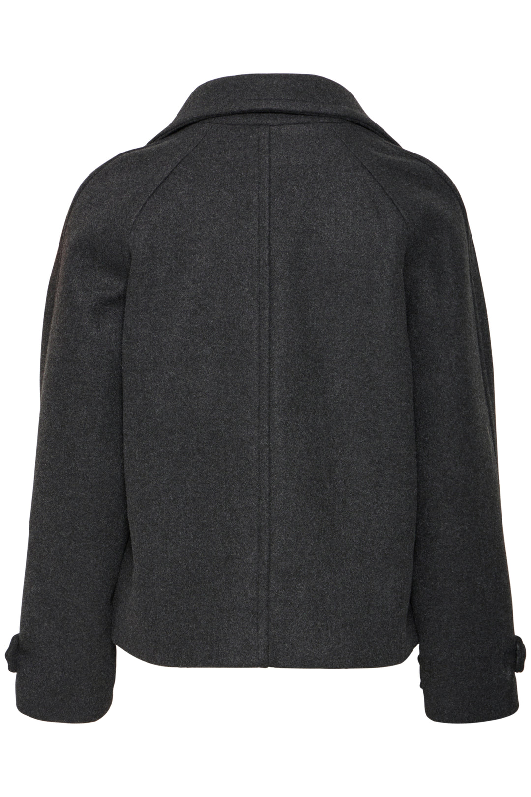 BYCILIA CABAN JACKET - Black melange