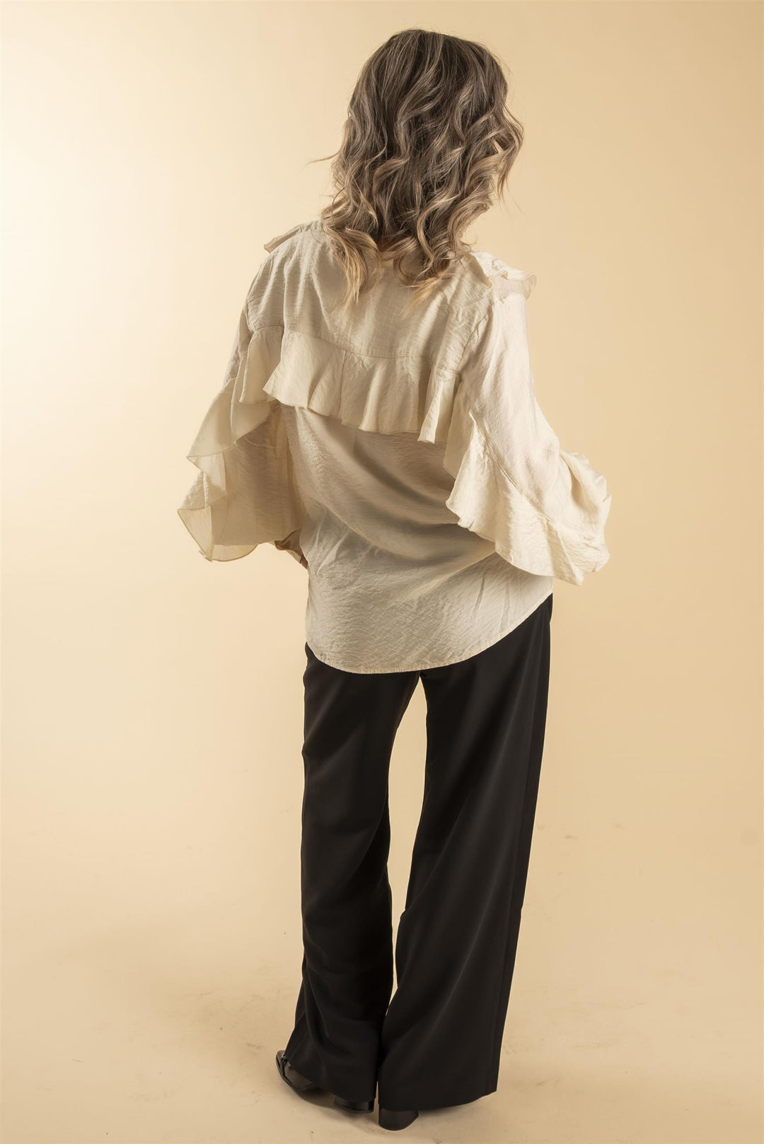 Stefani Blouse - Eggnog