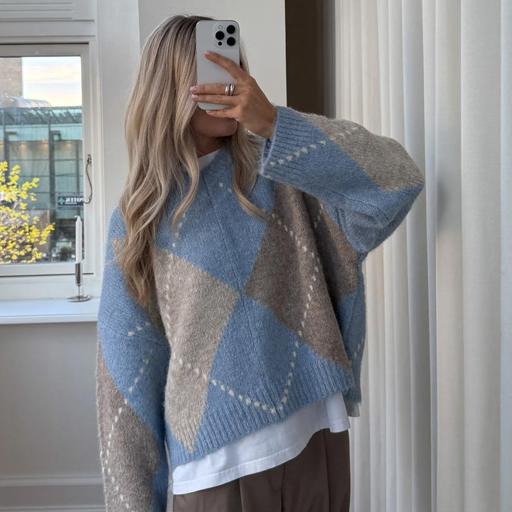 Lai Knit Pullover - Sky Blue Mix