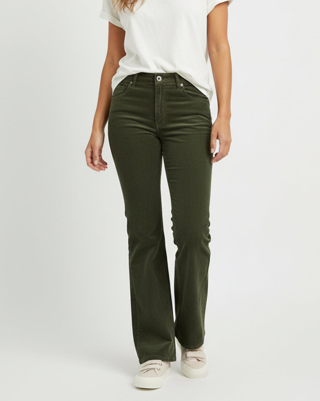 Hana Cord Pant - Mossy Green