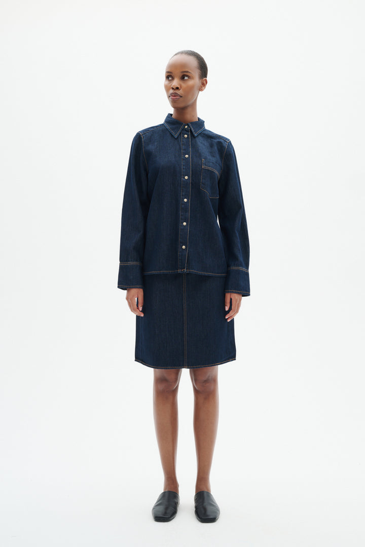 GLENN SHIRT - Dark Denim