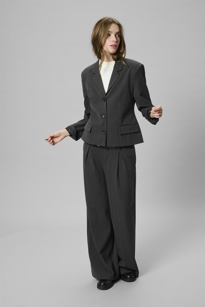 Luna Shaped Blazer - Asphalt