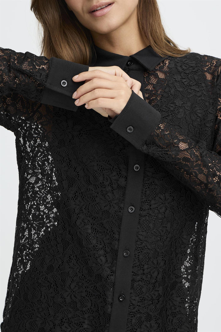 PZJASMINE SHIRT - Black Beauty