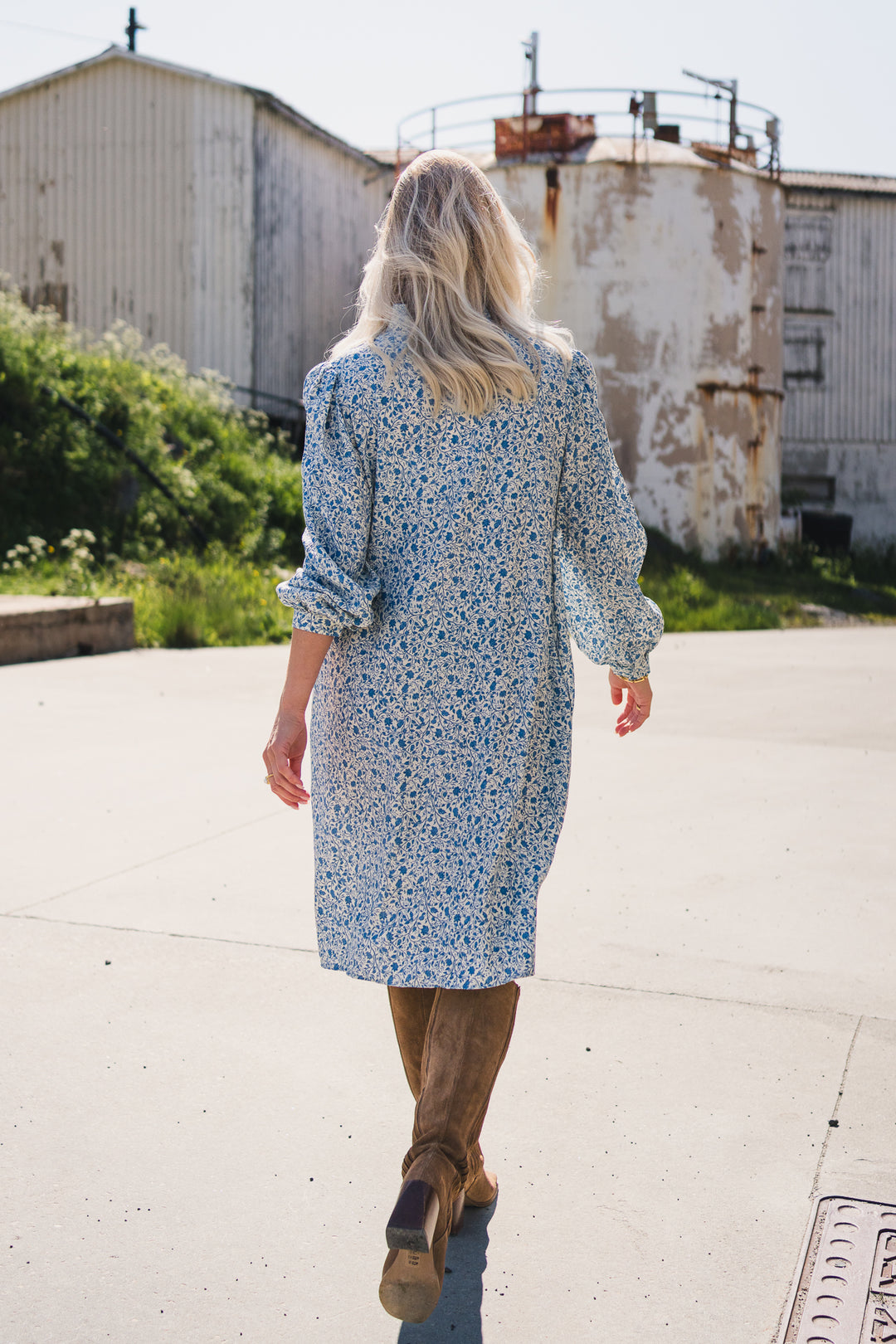 Gry Astrid Shirt Dress  - Chinios Green Flower