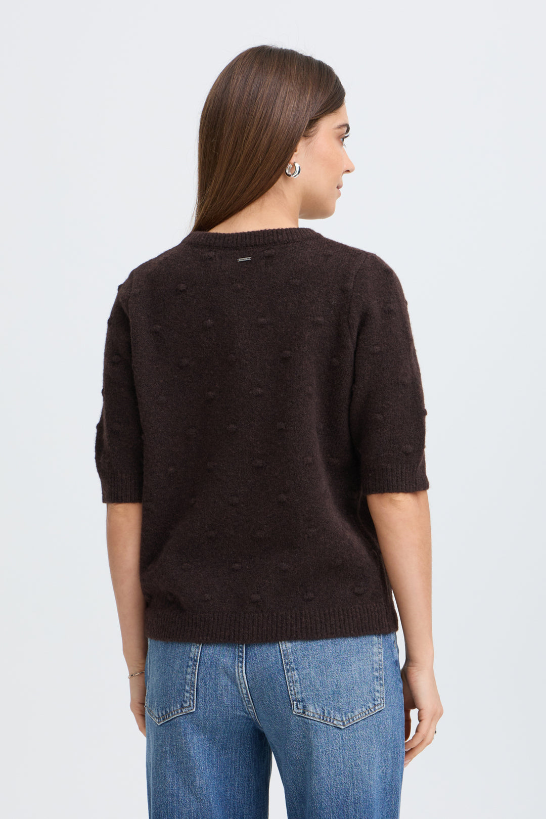 PZDAGMAR Short Sleeve Knit - Espresso Melange