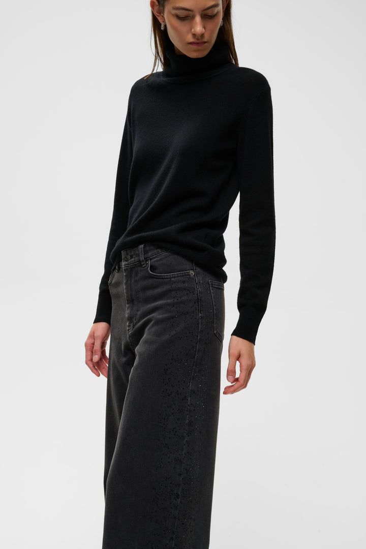 JUNA AALIA JEANS - DARK GREY WASH DENIM